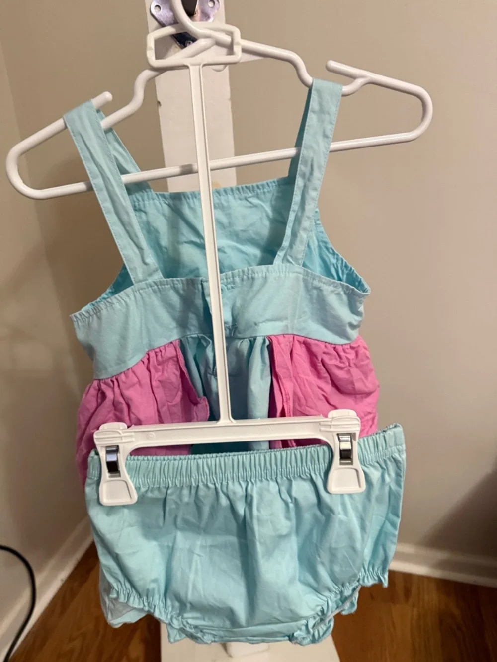 Baby Essentials Flamingo Dress & Diaper Cover